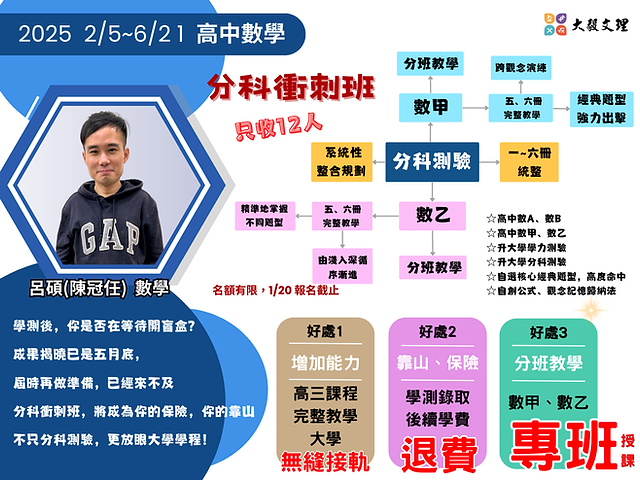 比較大毅文理補習班,睇下佢有咩優勝之處!