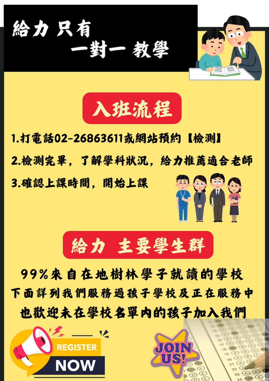 樹林給力補習班好不好?家長學生一致推薦的秘密!
